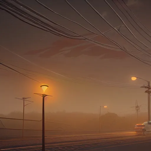 Image similar to silent Jember city, stormy overcast, octane render, cinematic, trending on artstation, elegant, intricate, style by Simon Stålenhag, 8k