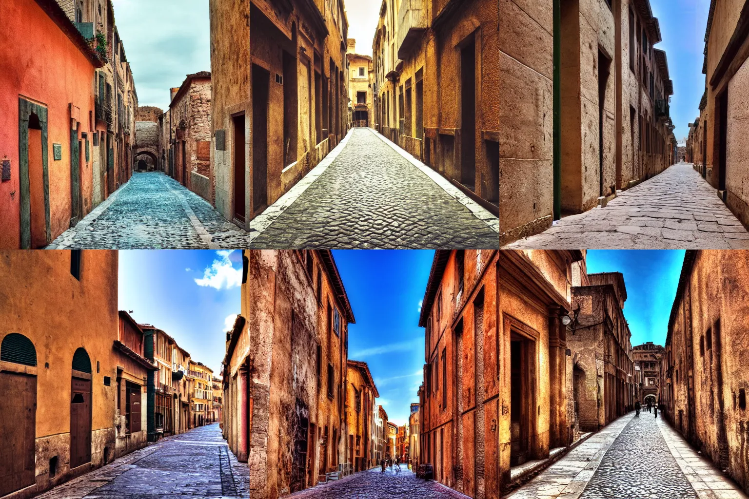 Prompt: a color Polaroid photo of a Roman city street in 15 BC, HDR, 4K, trending, very very very very very realistic