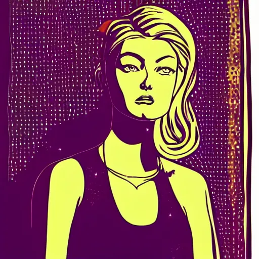 Image similar to “ gigi hadid retro minimalist portrait by jean giraud, moebius starwatcher comic, 8 k ”