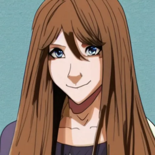 Prompt: Elisabeth Olsen as an anime character