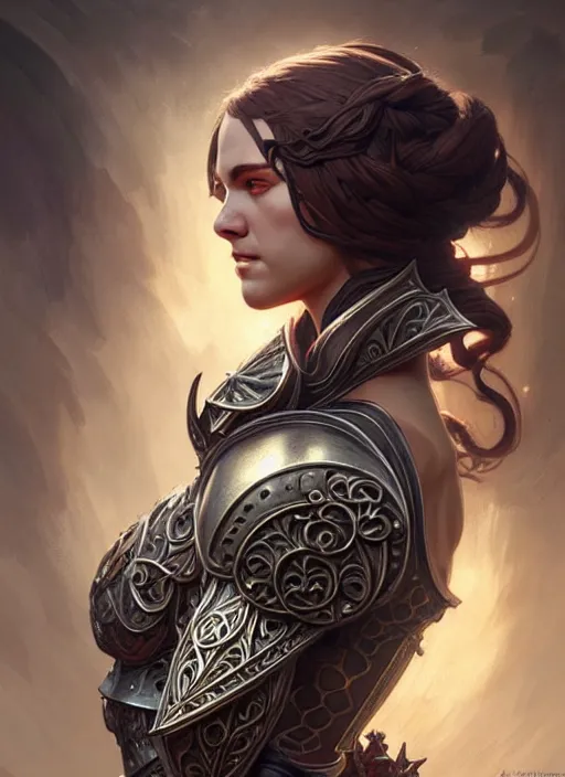 Image similar to Muscular and powerful medieval knight portrait, art nouveau, fantasy, intricate flower designs, elegant, highly detailed, sharp focus, art by Artgerm and Greg Rutkowski and WLOP