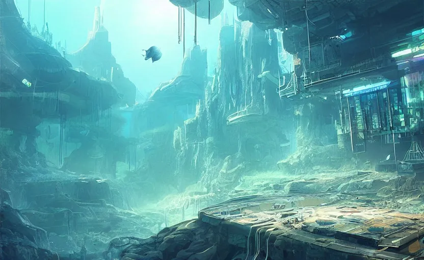 A scenic view of an abandoned underwater city from | Stable Diffusion |  OpenArt