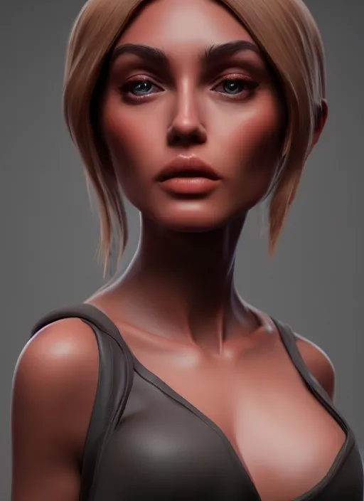 Prompt: beautiful portrait, beautiful girl, beautiful body, tranding by artstation, character artist, 8 1 5, mature content, zbrush, maya, substance 3 d painter