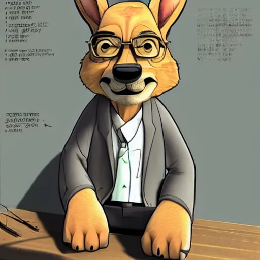 Image similar to walter white as a zootopia character