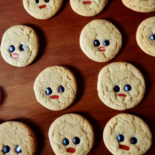 Prompt: pleading face emote batch of cookies