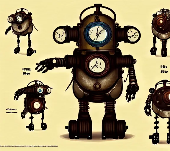 Image similar to futuristic steampunk ferret - shaped robot, steam - powered bioshock ferret - shaped mechanical robot, professional steampunk concept art