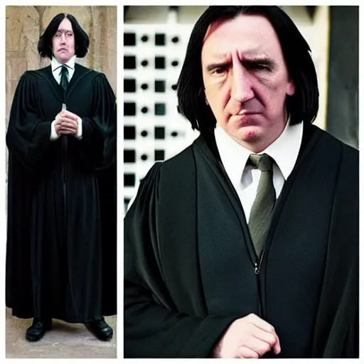 Image similar to professor snape played by anthony fascist