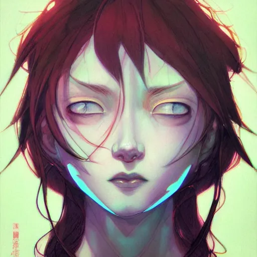 Image similar to prompt : ice character portrait soft light painted by james jean and katsuhiro otomo and erik jones, inspired by evangeleon anime, smooth face feature, intricate oil painting, high detail illustration, sharp high detail, manga and anime 1 9 9 9