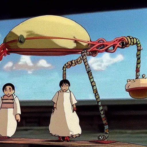 Prompt: physics apparatus from Spirited Away (2001)