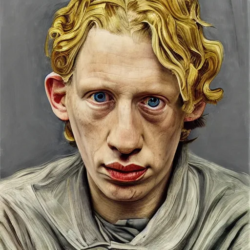 Image similar to high quality high detail painting by lucian freud, hd, brienne of tarth