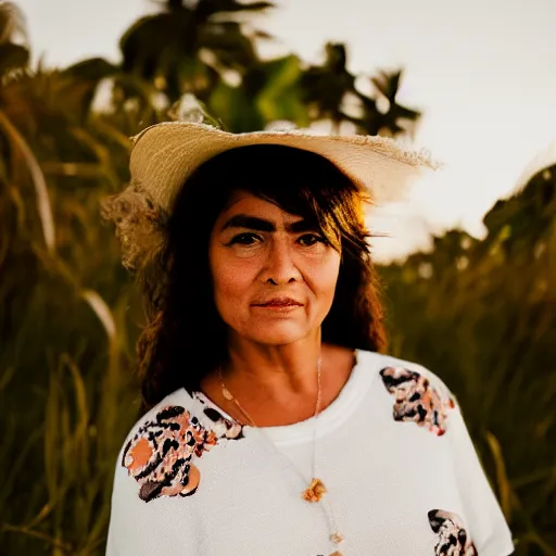 Image similar to a portrait of penelepe cruz in a beach, sigma 8 5 mm f / 1. 4