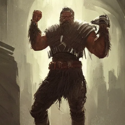 Prompt: portrait of a man by greg rutkowski, old bounty hanter, samoan features, tall and muscular, epic beard, star wars expanded universe, he is about 8 0 years old, wearing tactical armor gear.