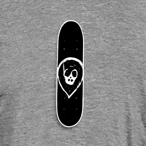 Image similar to skateboard ghost, logo