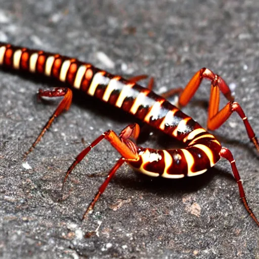 Image similar to gollum - faced centipede