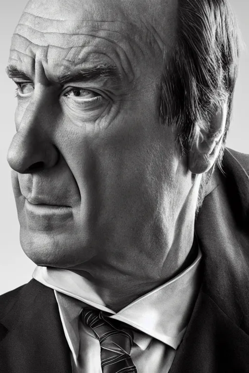 Image similar to Saul Goodman portrait photo by Mark Mann and Lorenzo Agius , award winning, atmosphere, lighting, 1x