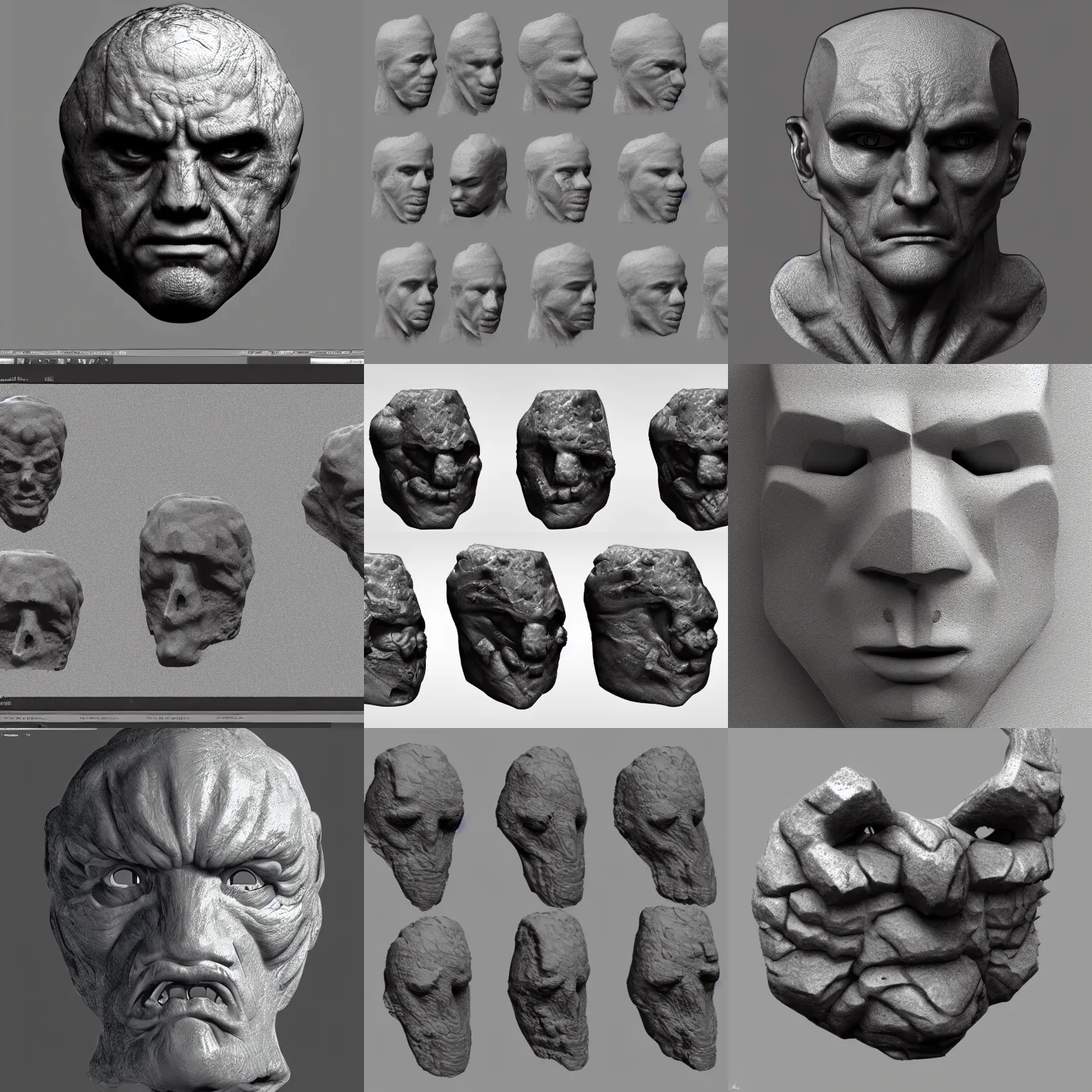 Prompt: rock alpha brush map mask, artstation, 8 k, grayscale