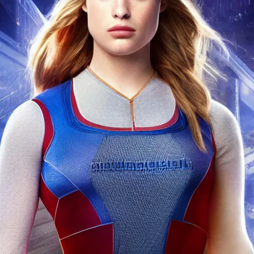 Prompt: elizabeth lail as invisible woman, hd 4 k photo