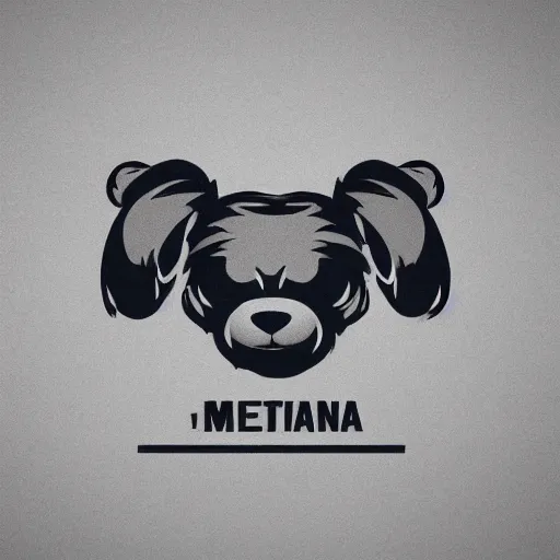 Image similar to a muscular furry cute bear logo, modern, pictorial mark, iconic logo