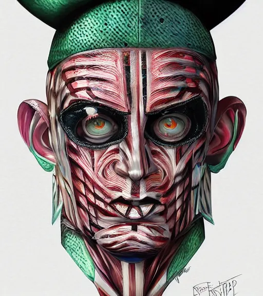 Prompt: beautiful male character inspired by venice carnival and pop art freddy krueger | | digital artwork made by greg rutswork, anna dittmann and lois van barlee, symmetrical, anatomically correct