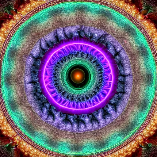 Image similar to fractals in an eyeball