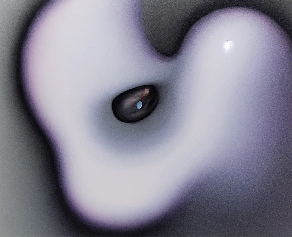 Image similar to realistic and detailed soft airbrush of a glossy water drop dripping on a white background, inspired by 8 0's airbrush illustrations, art by pater sato