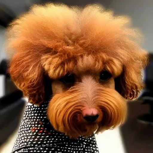 Image similar to bad poodle haircut,