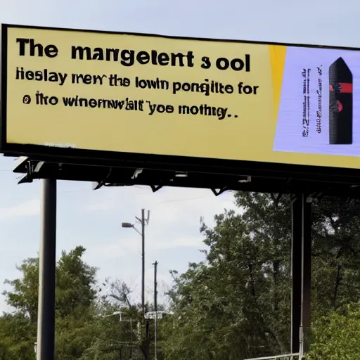 Image similar to ominous emergency warning broadcast on a billboard