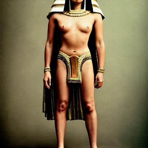 Prompt: portrait of egyptian god set, annie leibovitz