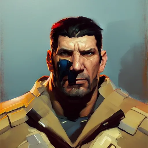 Prompt: Greg Manchess portrait painting of punisher as Overwatch character, medium shot, asymmetrical, profile picture, Organic Painting, sunny day, Matte Painting, bold shapes, hard edges, street art, trending on artstation, by Huang Guangjian and Gil Elvgren and Sachin Teng