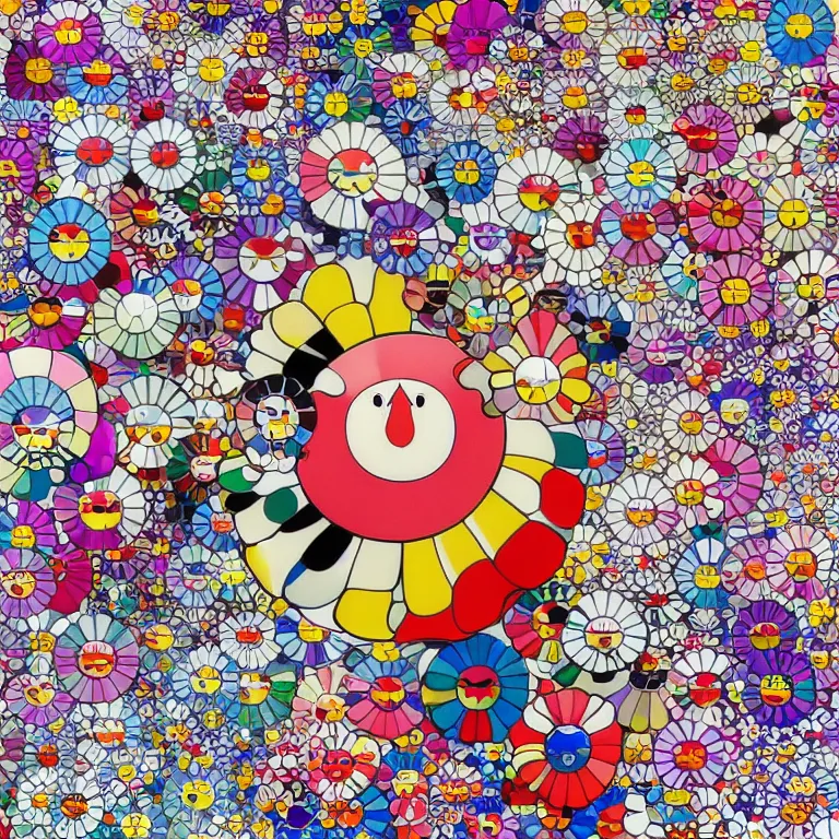 Prompt: japanese fan pattern, strong lines and bold colors, takashi murakami, digital painting, highly detailed, intricate, elegant, artstation, concept art, beautiful,