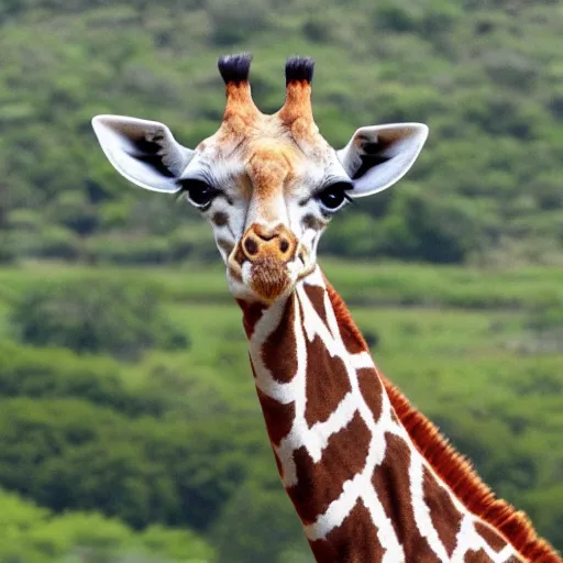 Image similar to proof giraffes aren't real, they are actually robots made by man