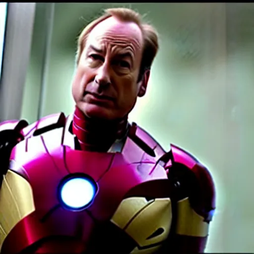 Prompt: bob Odenkirk as iron man