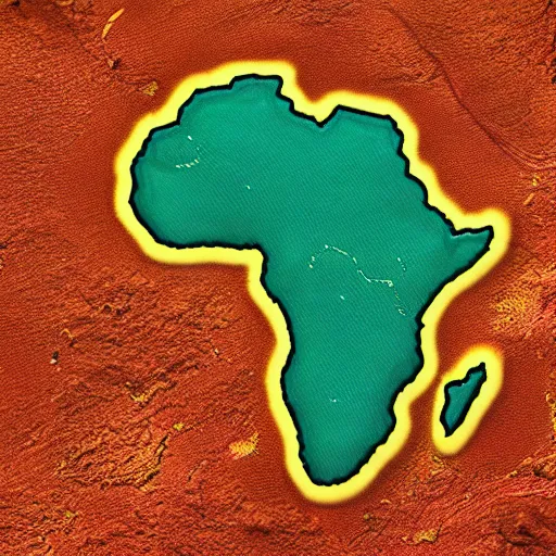 Image similar to a extremely ultra highly detailed hi - res ultra highly detailed colorful logo of africa, zoom out, 8 k, high textures, ultra hyper sharp, insanely detailed and intricate, super detailed, 8 k hdr ultra high quality polygon digital art,