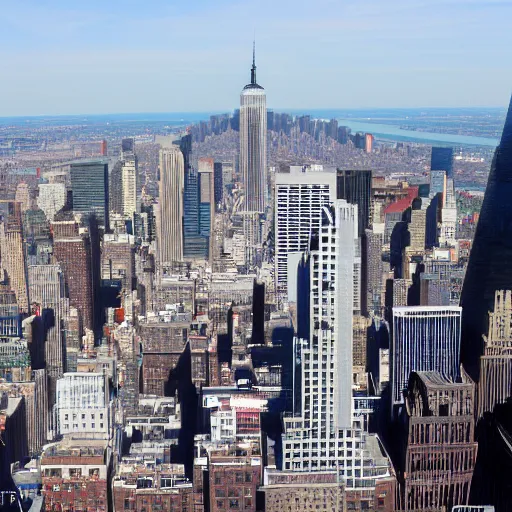 Image similar to NYC skyline with the Freedom Tower and both World Trade Center buildings visible