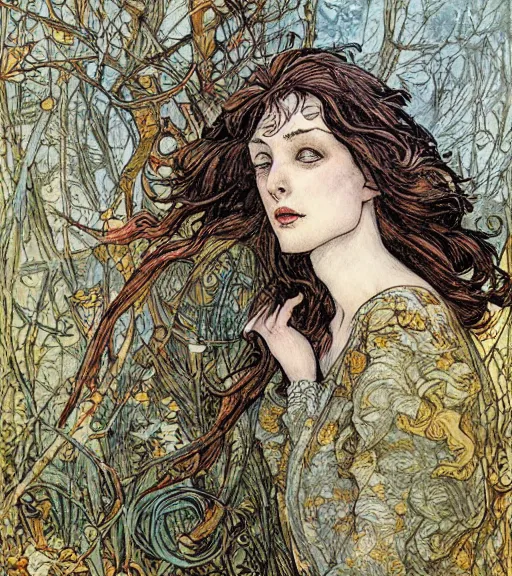 Prompt: artwork by Rebecca guay