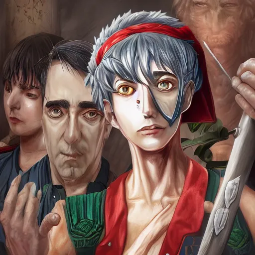 Image similar to The Ides of March, Anime, Highly Detailed, Digital Painting, Trending on ArtStation