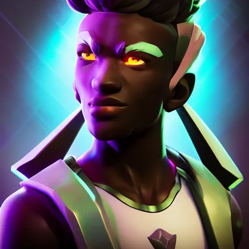 Prompt: Photo of Ekko from League of Legends, profile pose, bust shot, high detail, studio, fantasy, octane 3D, ominous background, sharp telephoto lens, in the style of Pixar