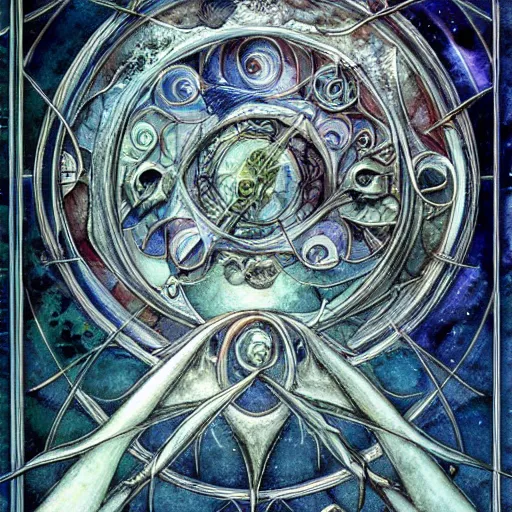 Image similar to detailed and sharp aquarius artistic zodiac artwork, mystic style, detailed, 8 k, detailed, symmetrical, by brian froud