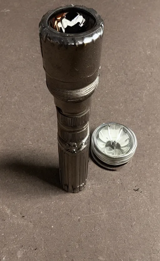 Image similar to A vintage flashlight.