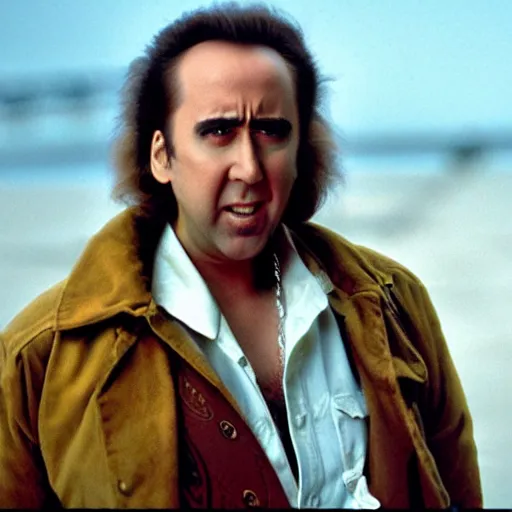 Prompt: nicolas cage is doc brown