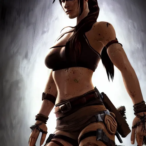 Prompt: Lara Croft Womb Raider