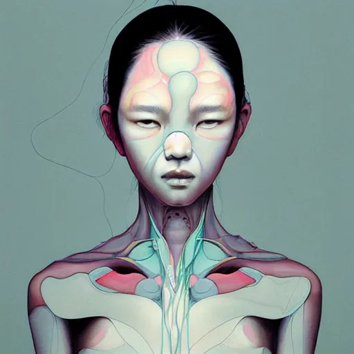 Image similar to citizen portrait soft light painted by james jean and tooth woo and sana takeda, inspired by ghost in the shell anime, smooth face feature, intricate oil painting, high detail illustration, sharp high detail, manga and anime 1 9 9 9