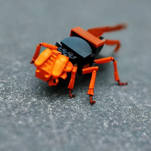 Prompt: macro lego insects pinhole