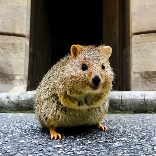 Image similar to a quokka in paris,