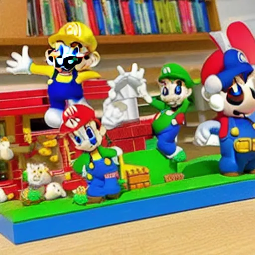 Image similar to super mario calico critters