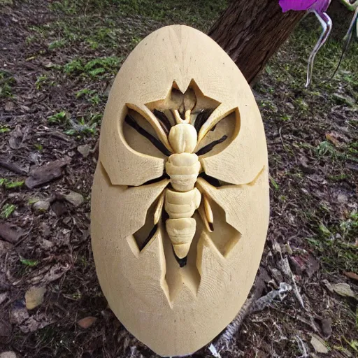 Image similar to bug carving