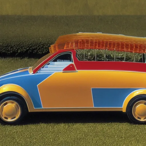 Image similar to accordion car, product photo, 1978, detailed, 4k