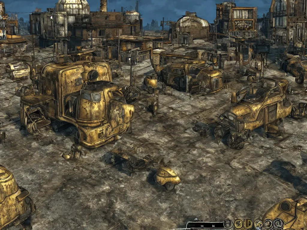 Prompt: fallout 2 hd remastered screenshot unreal engine 5