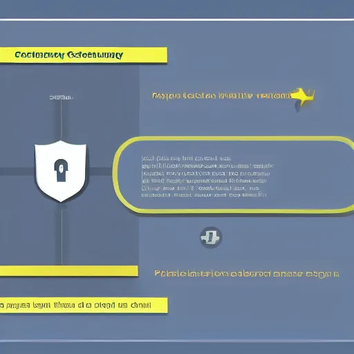 Image similar to powerpoint slide of a cybersecurity strategy