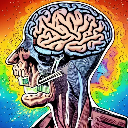 brain explosion drawing